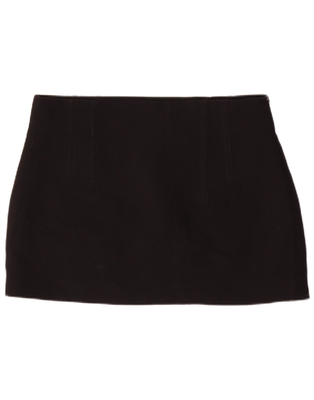 Mini saia feminina Zara XL W34 poliéster preto