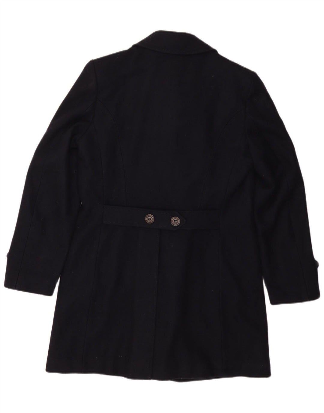 Casaco masculino vintage sherpa com peito duplo Reino Unido 36 pequeno azul marinho