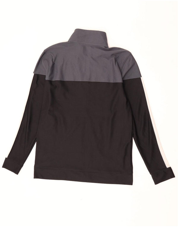 Under Armour Womens Tracksuit Top Jacket UK 14 Medium Black Colourblock