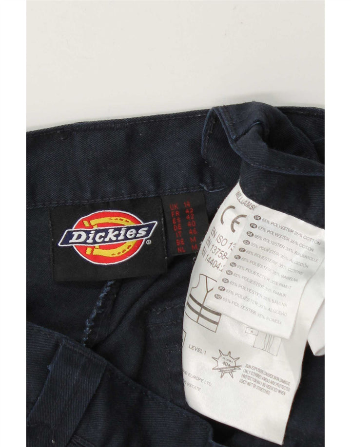 Calças cargo retas masculinas Dickies UK 14 médio W32 L26 azul marinho