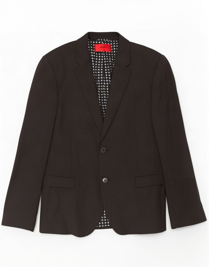 Hugo Boss Mens Jaqueta Blazer de 2 Botões EU 44 XS Preto