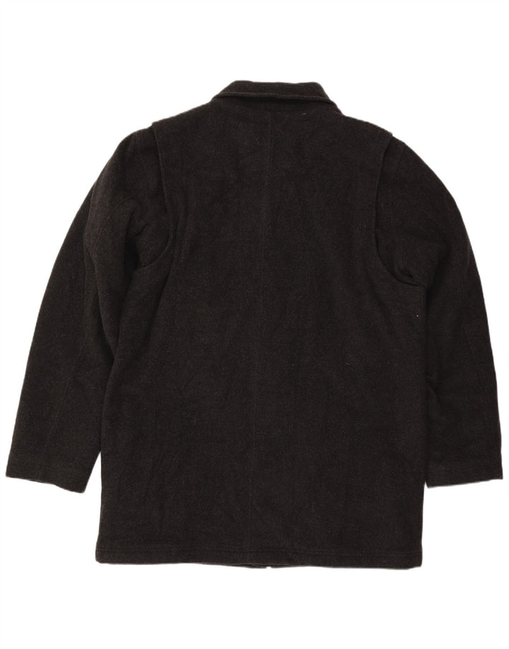 Sobretudo masculino L.L.Bean UK 40 grande lã cinza