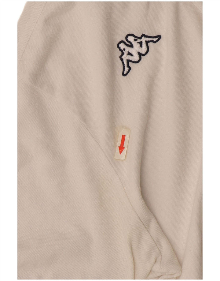 Camisa polo masculina Kappa médio branco