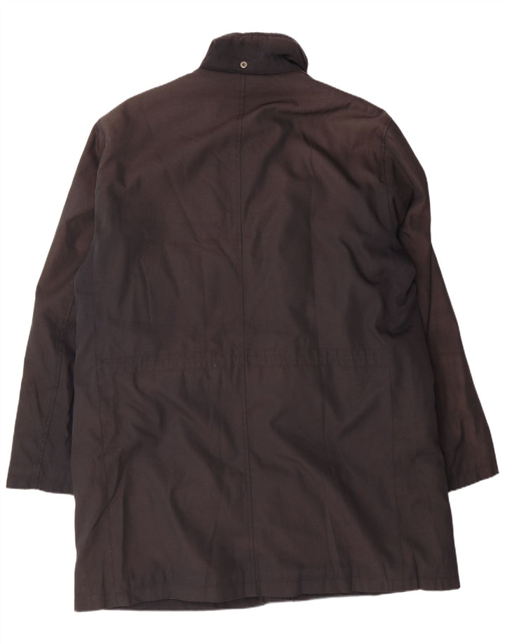 Sobretudo masculino BURBERRY UK 40 grande preto poliamida clássico