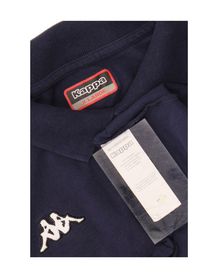 KAPPA Mens Polo Shirt XL Navy Blue Cotton Vintage Kappa and Second-Hand Kappa from Messina Hembry 