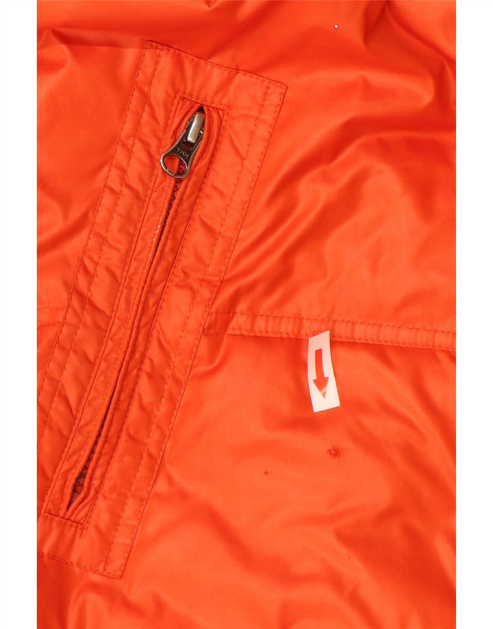 Jaqueta masculina Fila com capuz acolchoada UK 36 poliéster laranja pequeno
