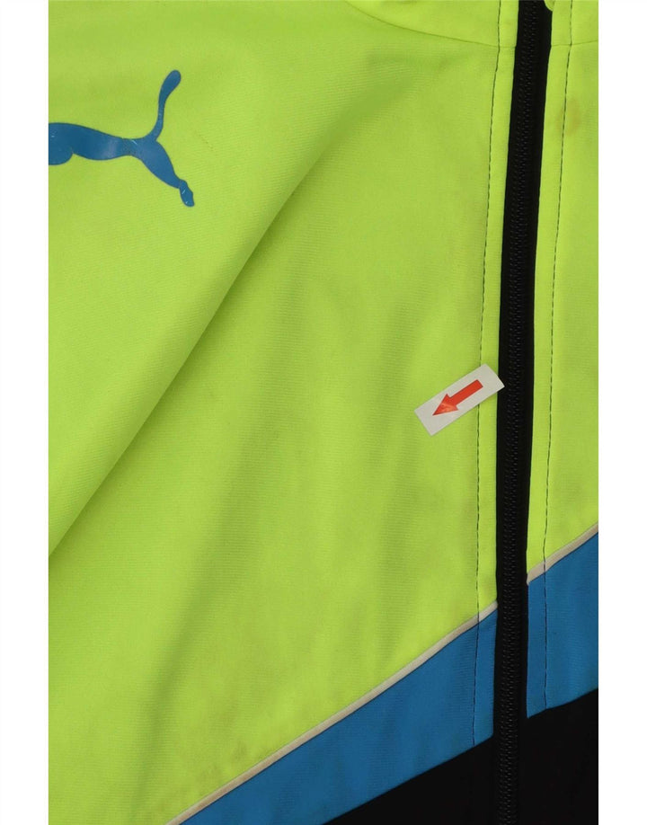 Jaqueta Puma Meninos Treino Top 15-16 Anos Preto Colorblock Poliéster