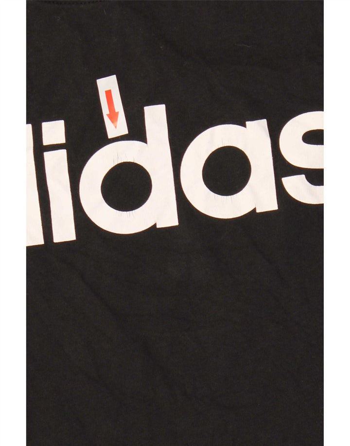 Adidas Womens Graphic Vest Top UK 8 Pequeno Preto