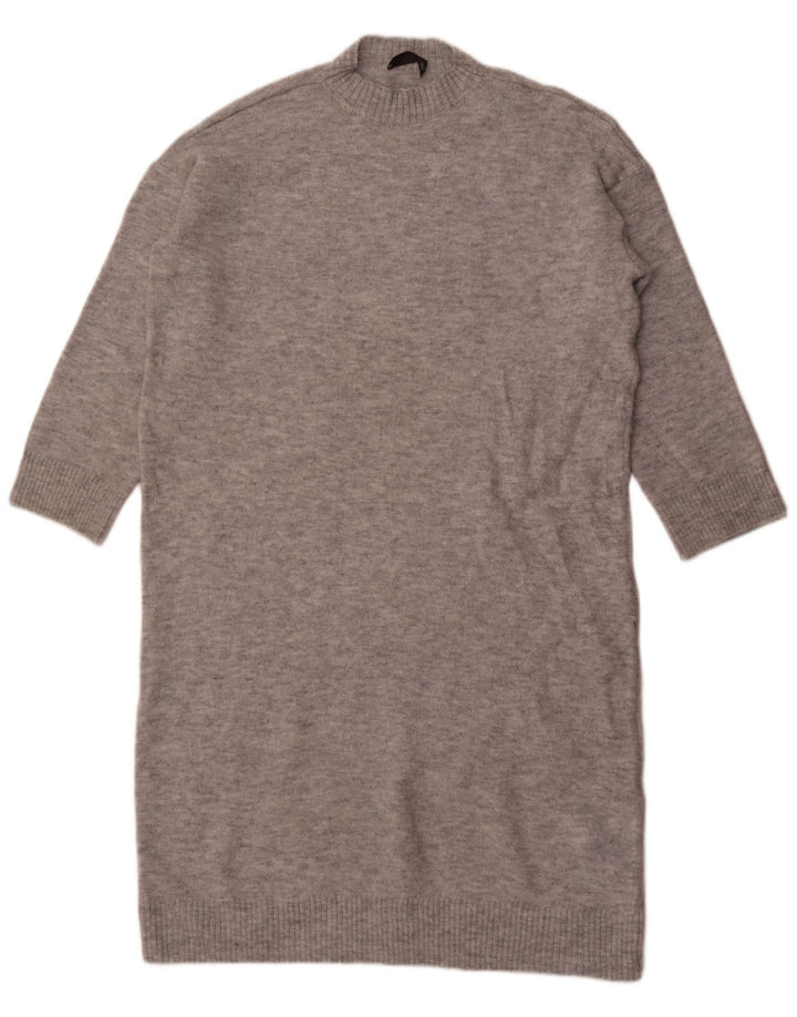 Vestido jumper feminino Marks & Spencer grande tamanho Reino Unido 16 grande cinza acrílico