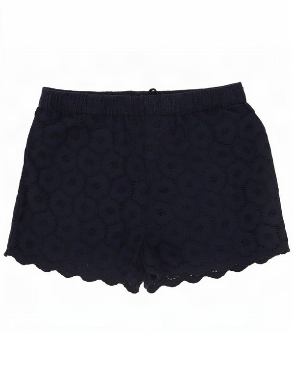 Shorts feminino Jack Wills UK 12 médio W30 azul marinho algodão floral