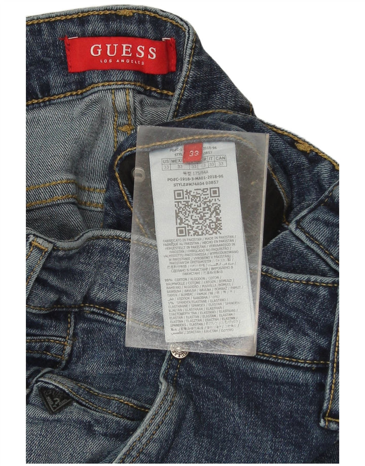 Jeans slim masculino GUESS W33 L31 azul algodão