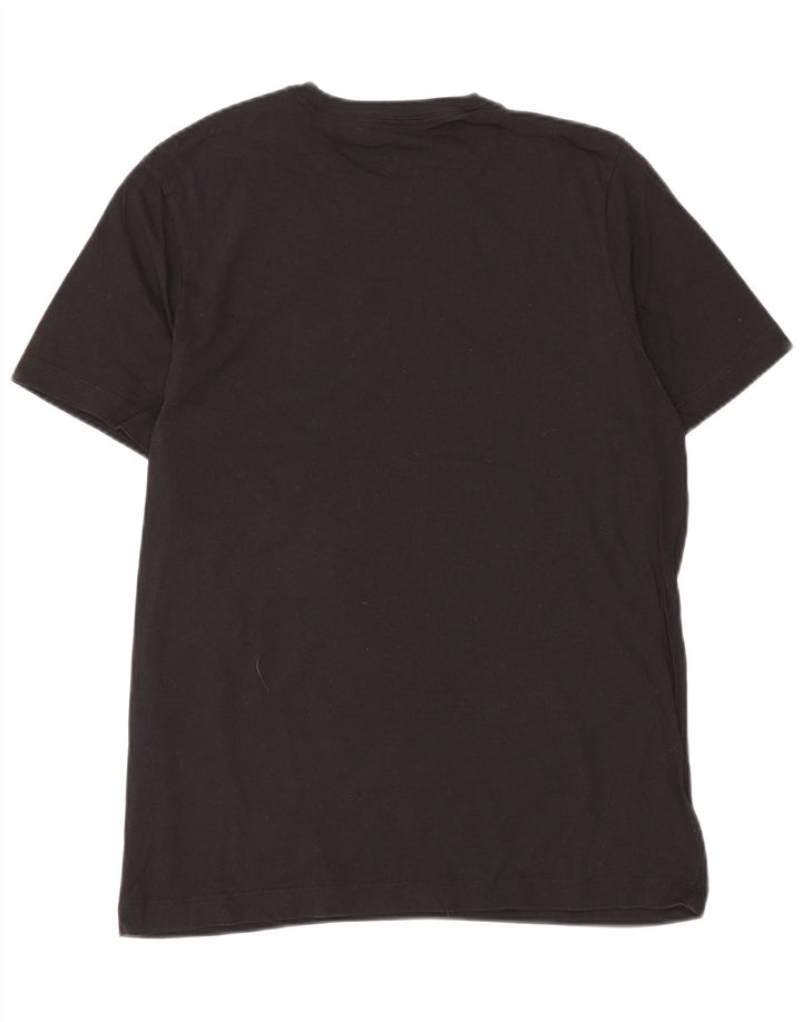 Camiseta gráfica masculina NIKE Top médio de algodão preto