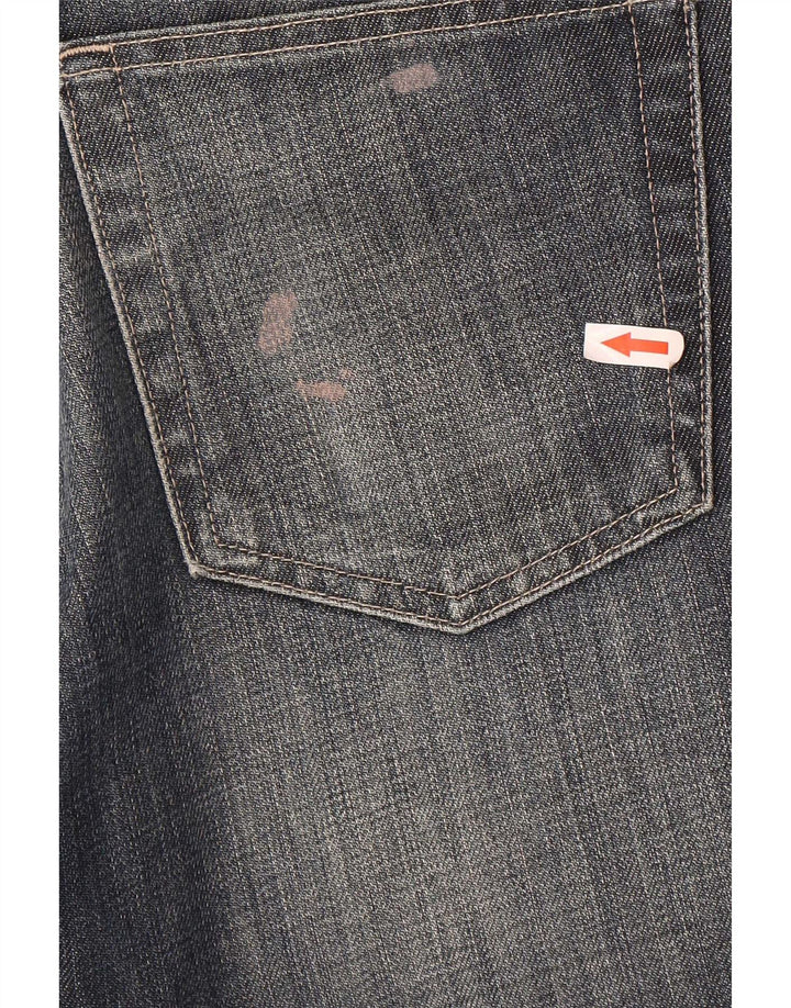 Hugo Boss Mens Straight Jeans W31 L32 Azul Marinho Algodão