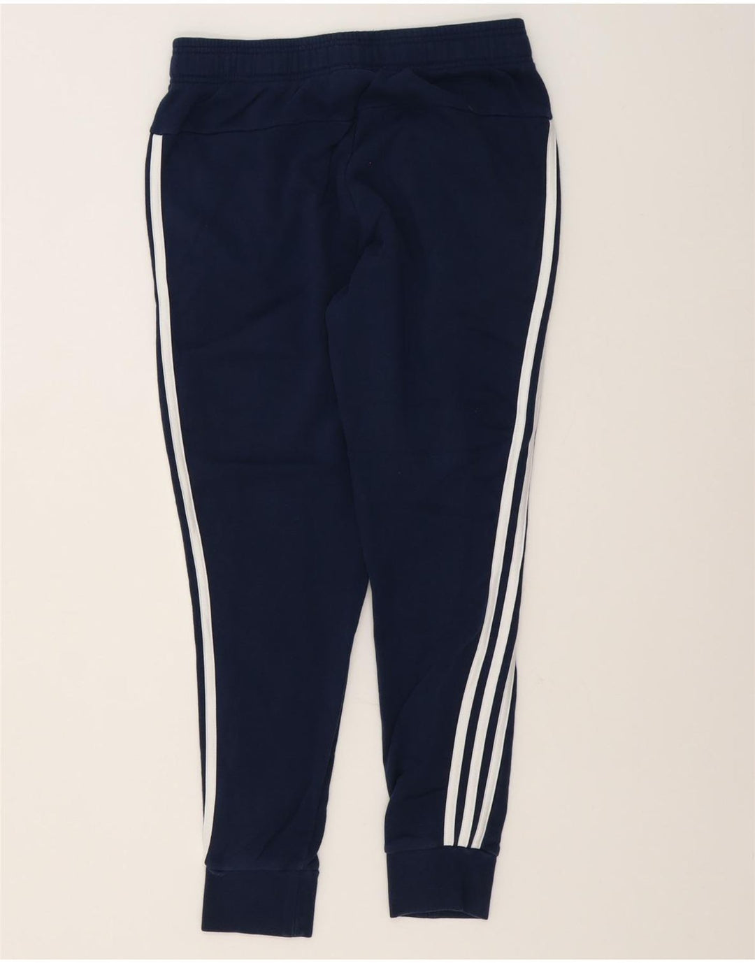 Adidas Mulheres Treino Calças Joggers UK 12 Médio Azul Marinho