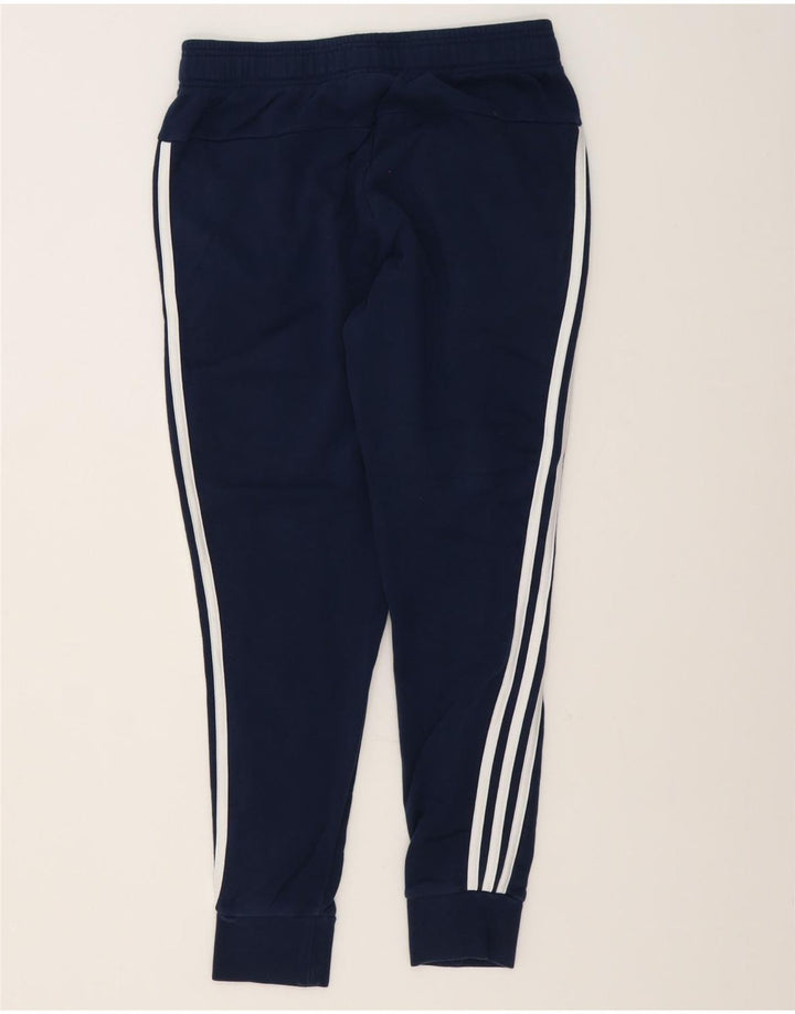 Adidas Mulheres Treino Calças Joggers UK 12 Médio Azul Marinho