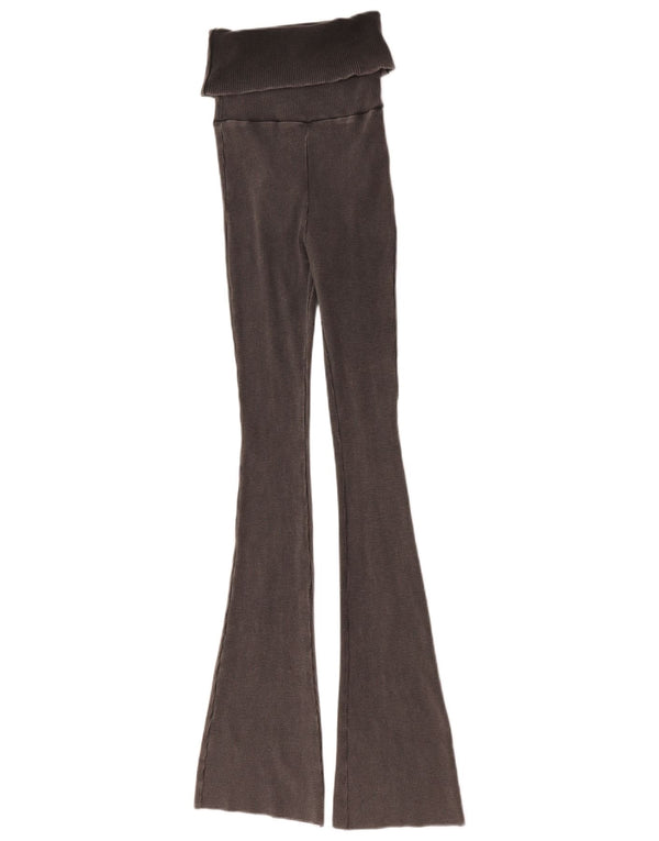 Zara Womens Flare Leggings UK 8 Pequeno Algodão Cinza
