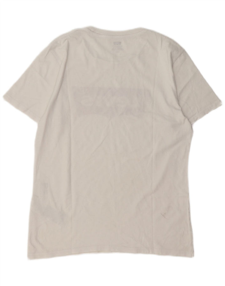 Camiseta gráfica masculina LEVI'S top pequeno algodão branco