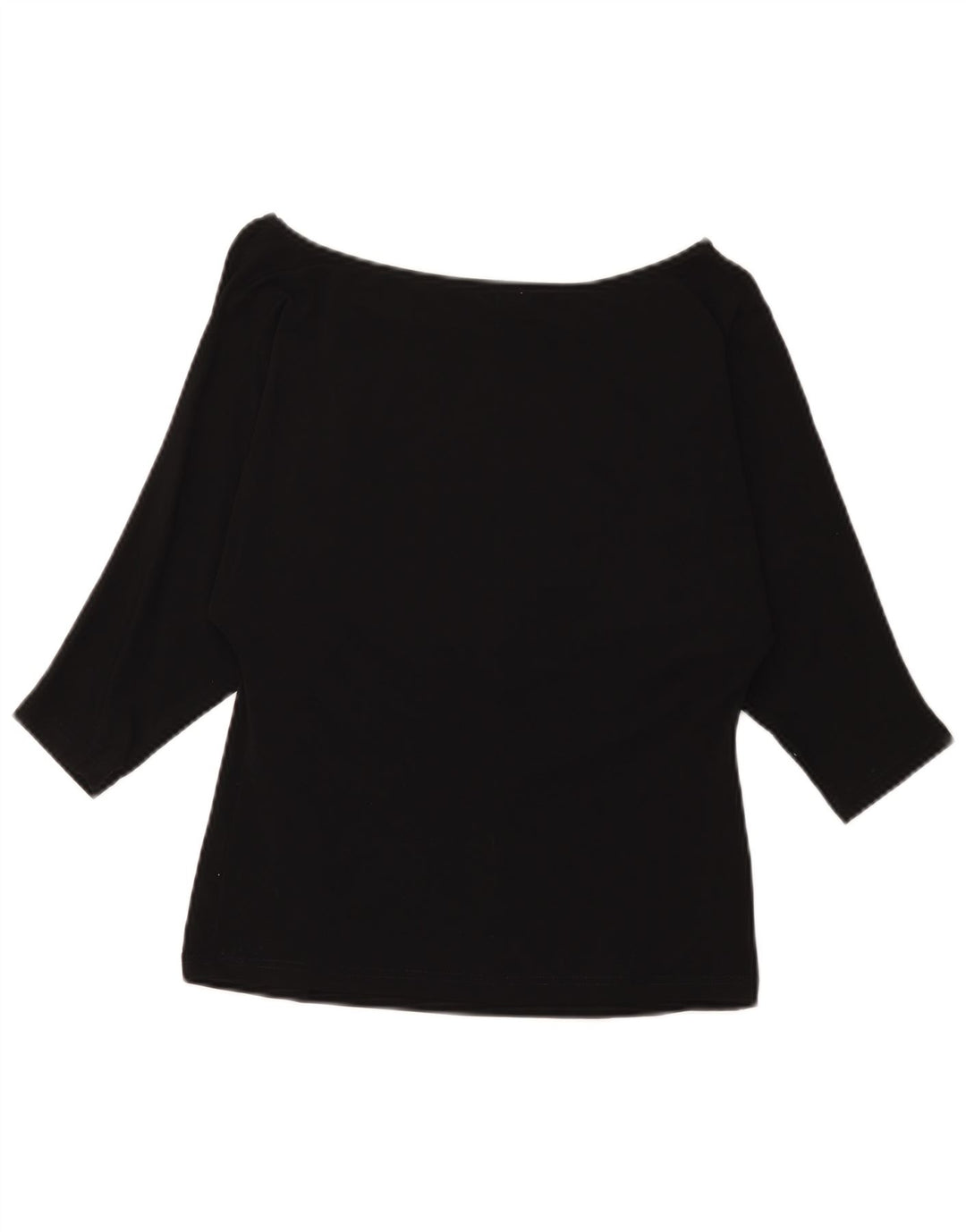 Luisa Spagnoli Top feminino manga 3/4 UK 8 pequeno preto