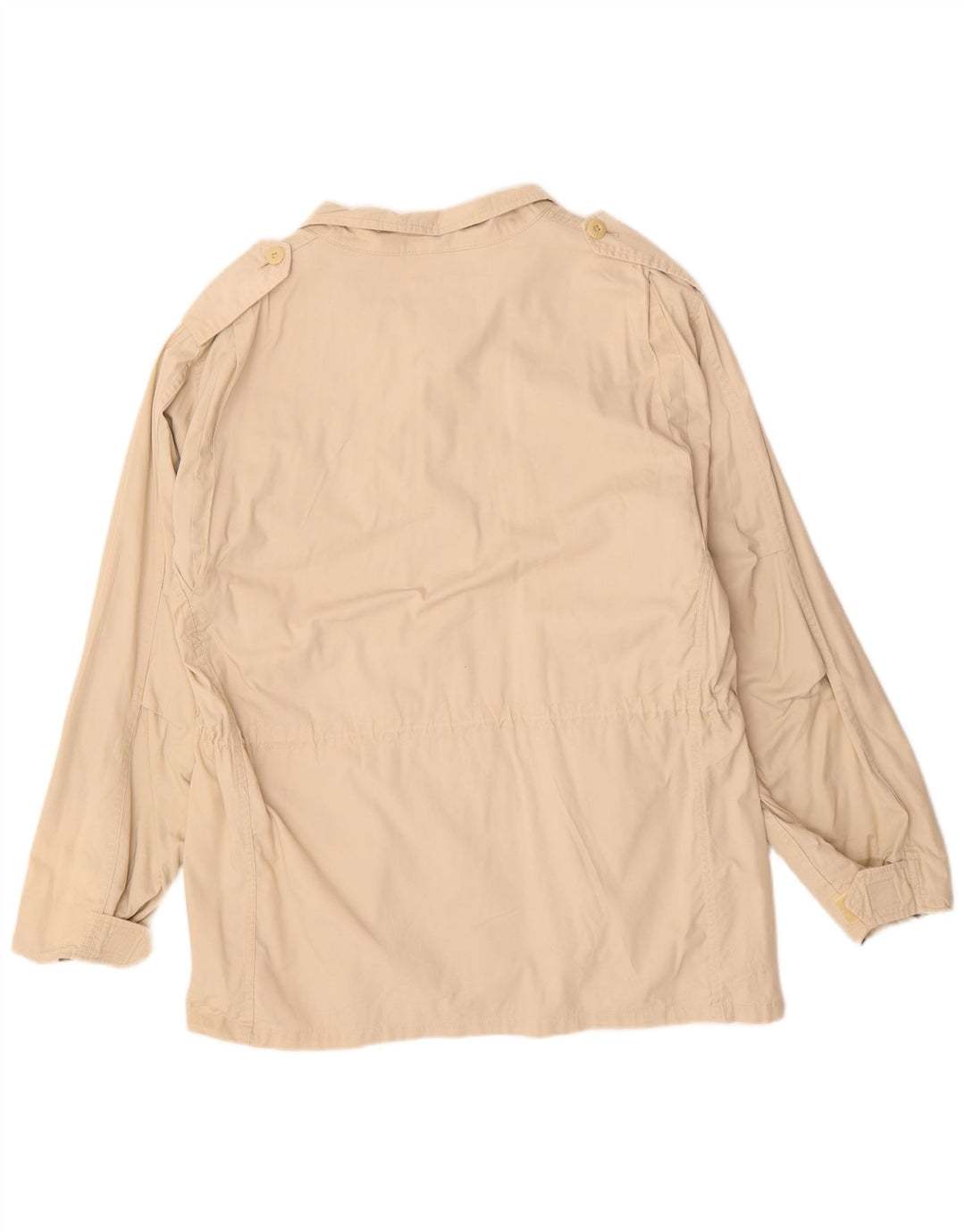 Jaqueta militar masculina VINTAGE UK 40 algodão bege grande