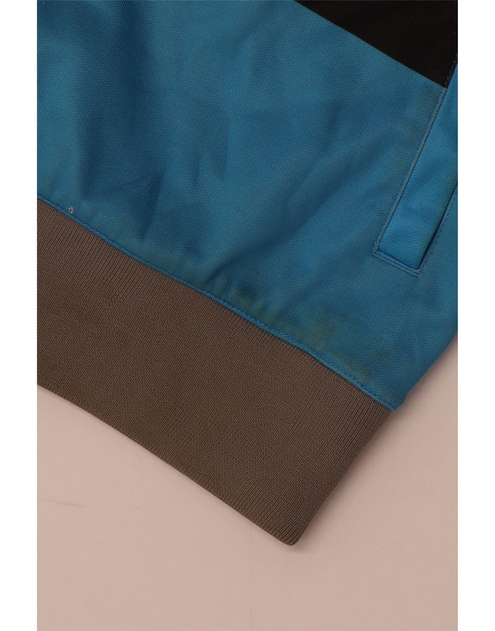 Jaqueta feminina de treino QUIKSILVER UK 16 grande bloco colorido azul