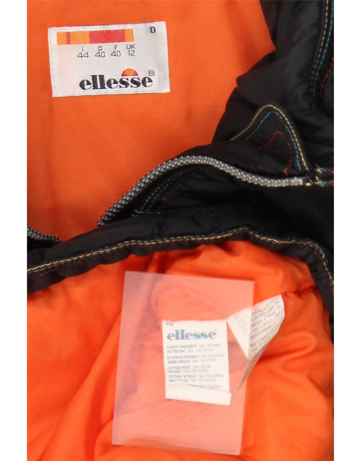 Jaqueta de esqui feminina com capuz Ellesse UK 12 poliamida cinza médio