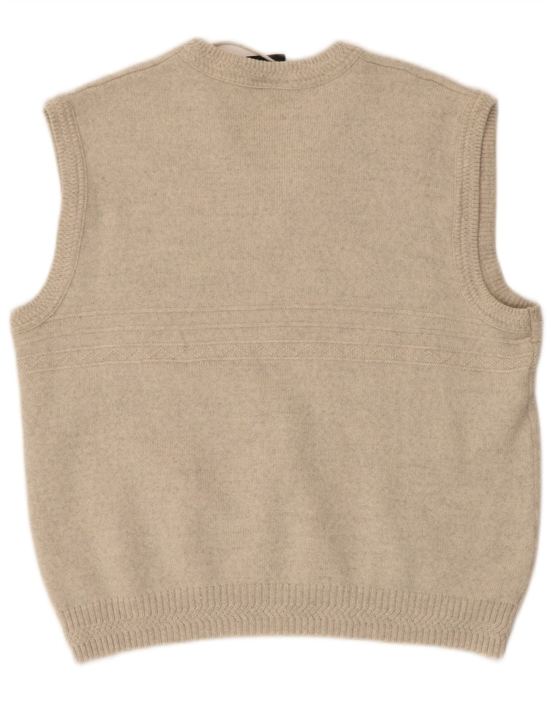 WESTBURY Camiseta regata masculina IT 48/50 lã manchada bege médio