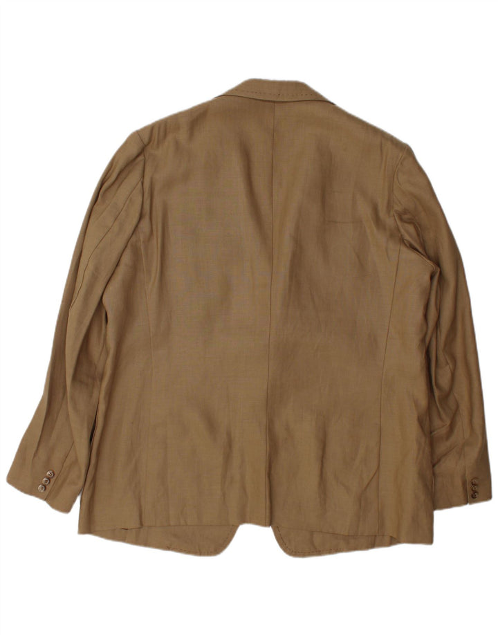 Jaqueta Blazer Masculina Vintage com 3 Botões Reino Unido 38 Bege Médio