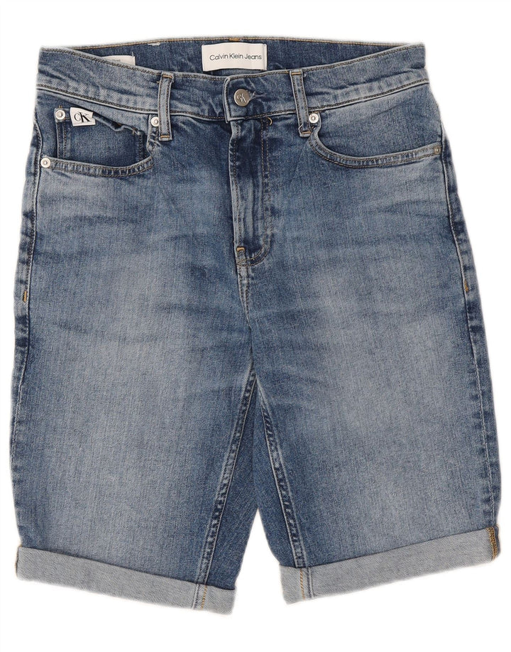 Shorts jeans masculino CALVIN KLEIN W29 pequeno algodão azul