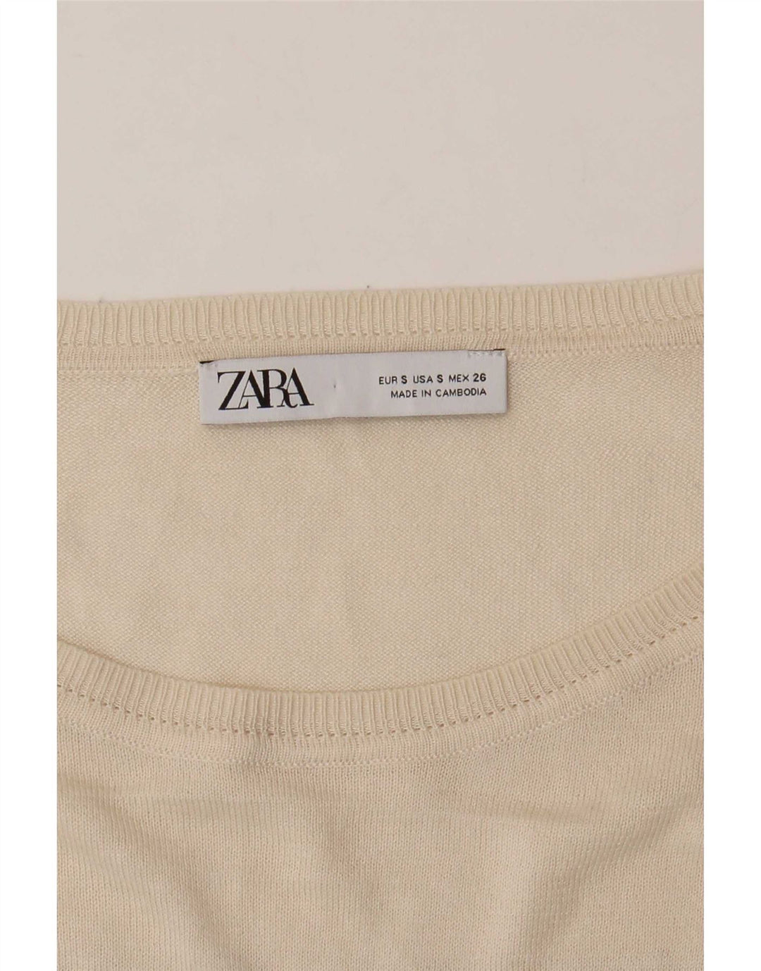 Bolero feminino Zara UK 10 pequeno listrado branco