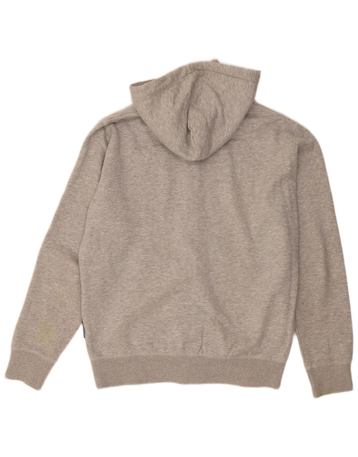Suéter masculino com capuz e zíper French Connection gráfico regular cinza grande