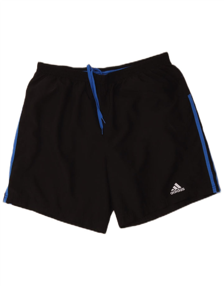 Adidas Mens Climalite Sport Shorts Grande Poliéster Colorblock Preto