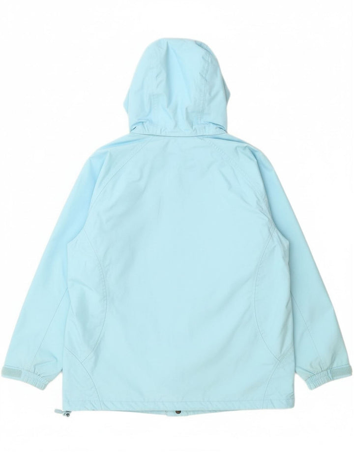 Jaqueta de chuva com capuz feminino Helly Hansen UK 18 XL azul poliéster