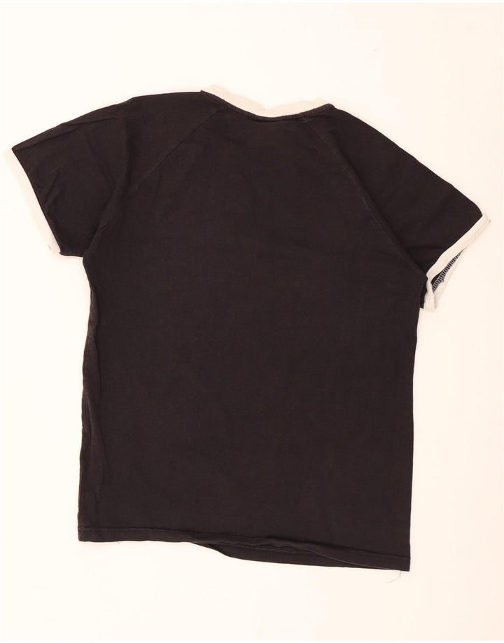 Adidas Mens Camiseta Top Grande Algodão Preto