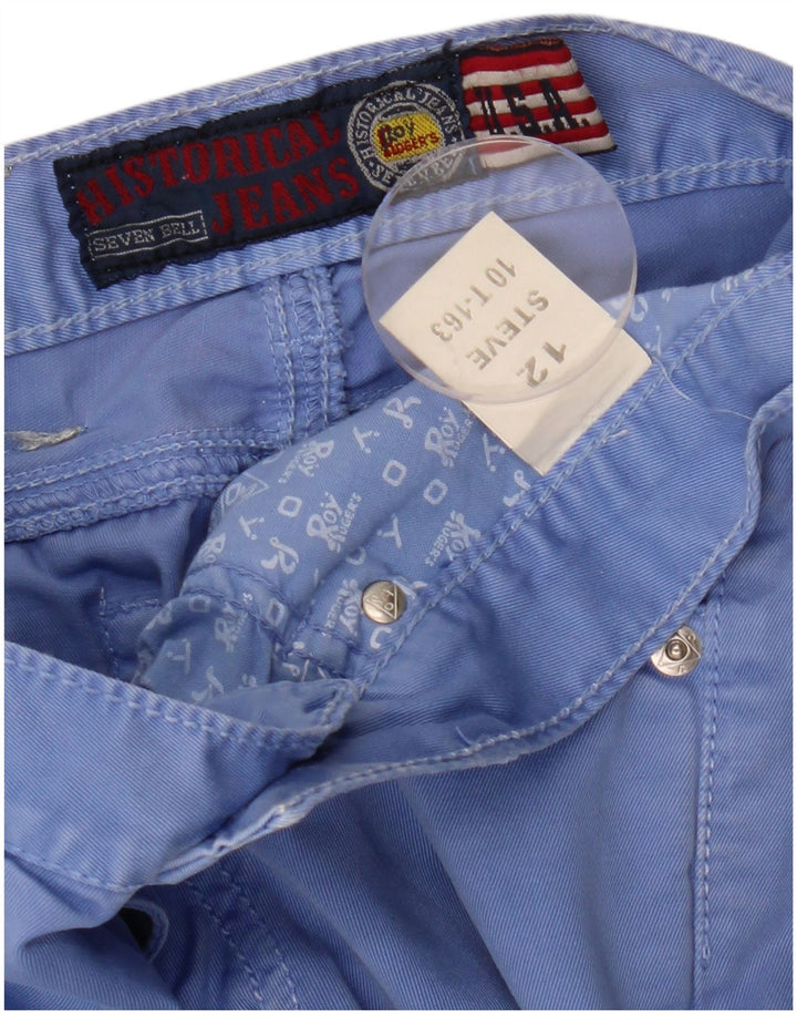 ROY ROGERS Calça casual masculina Seven Bell Slim 11-12 anos W27 L29 Azul