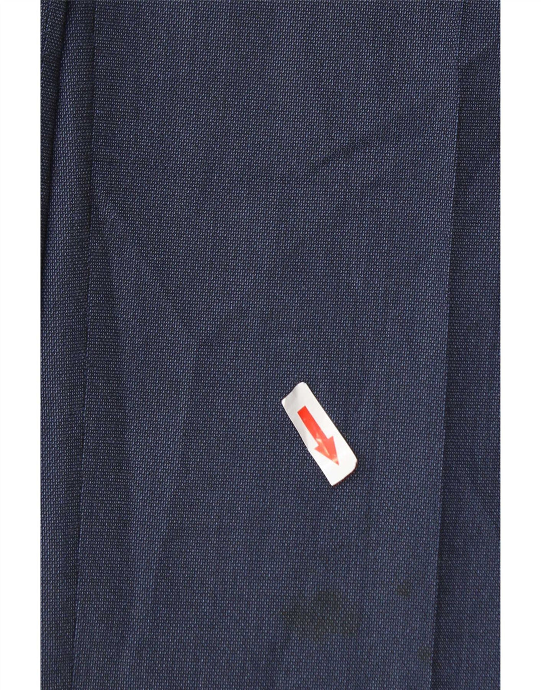 Calça masculina de ajuste regular Marks & Spencer W34 L31 azul marinho poliéster