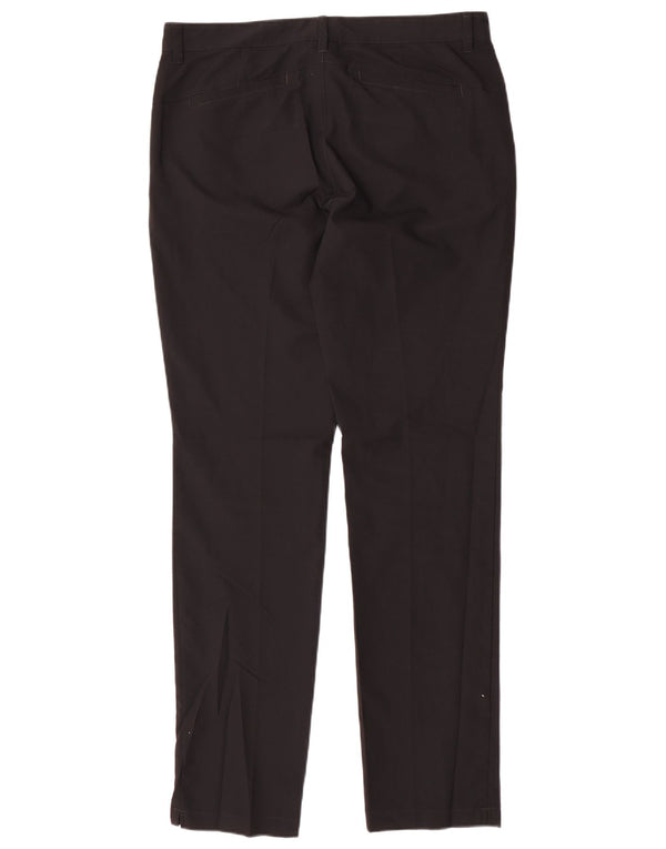 Adidas Mens Slim Chino Calças W34 L34 Poliéster Preto