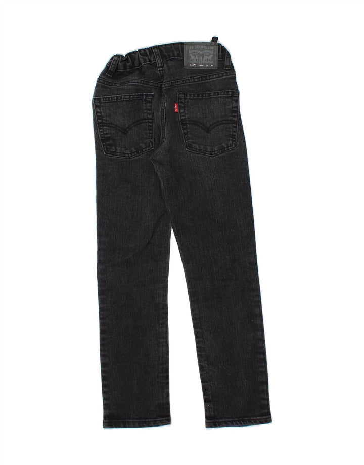 LEVI'S Boys 511 Slim Jeans 9-10 Years W24 L26 Black Cotton Vintage Levi's and Second-Hand Levi's from Messina Hembry 