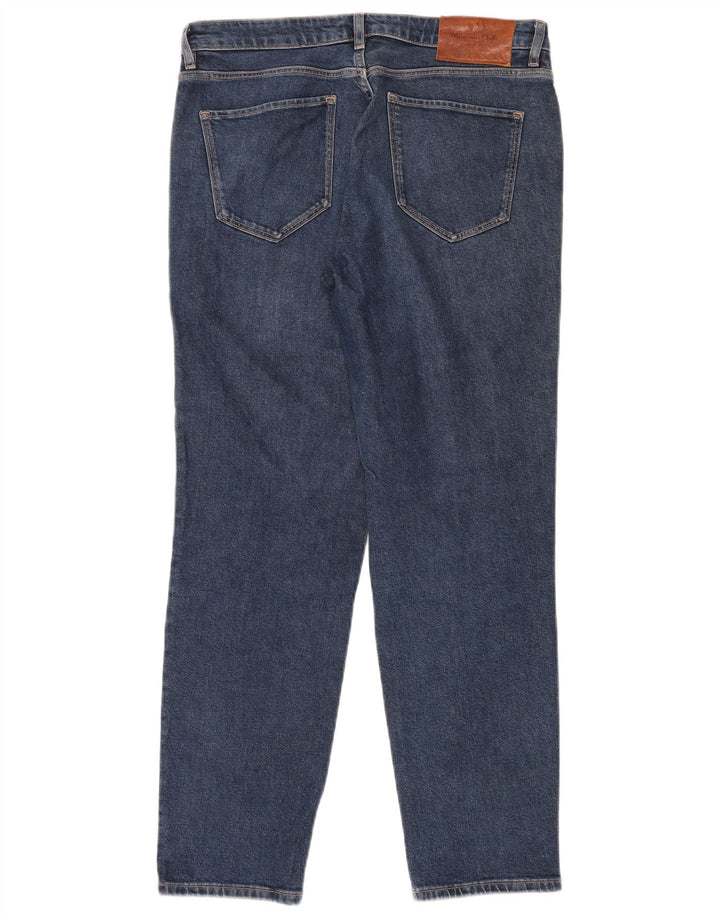 Jeans Slim Feminino Massimo Dutti EU 40 Médio W30 L30 Azul Algodão