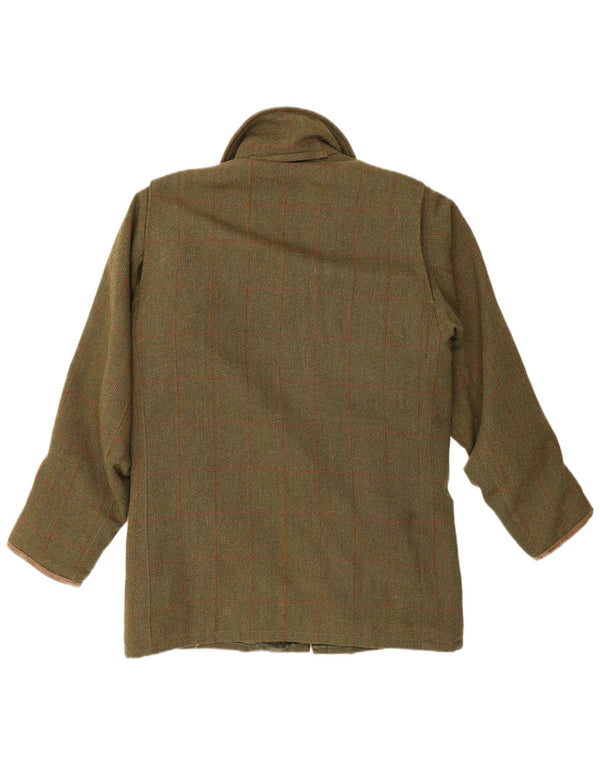 Jaqueta utilitária masculina Musto Performance UK 38 médio cáqui xadrez nova lã