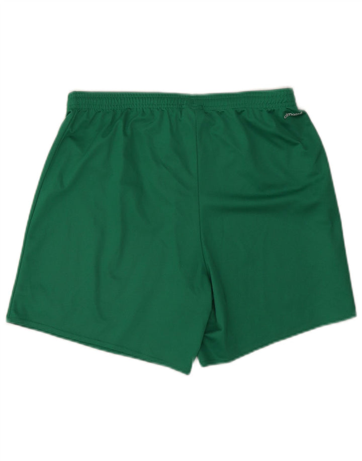 Adidas Womens Climalite Sport Shorts UK 12/14 Médio Verde Poliéster