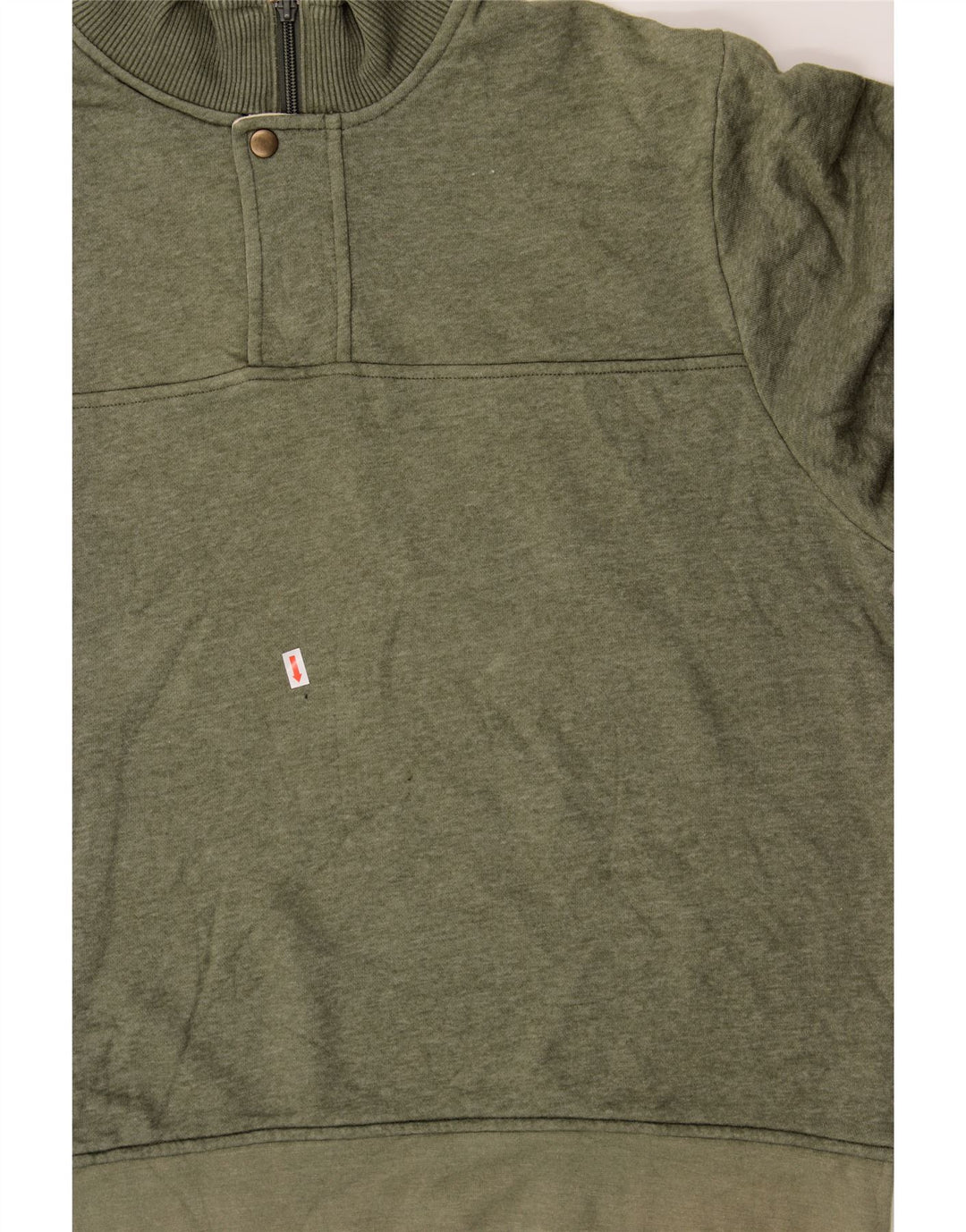 ORVIS Mens Zip Neck Sweatshirt Jumper XL Khaki Cotton Vintage Orvis and Second-Hand Orvis from Messina Hembry 