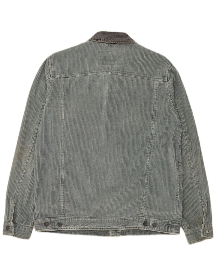 Jaqueta masculina de veludo Billabong UK 38 algodão azul médio