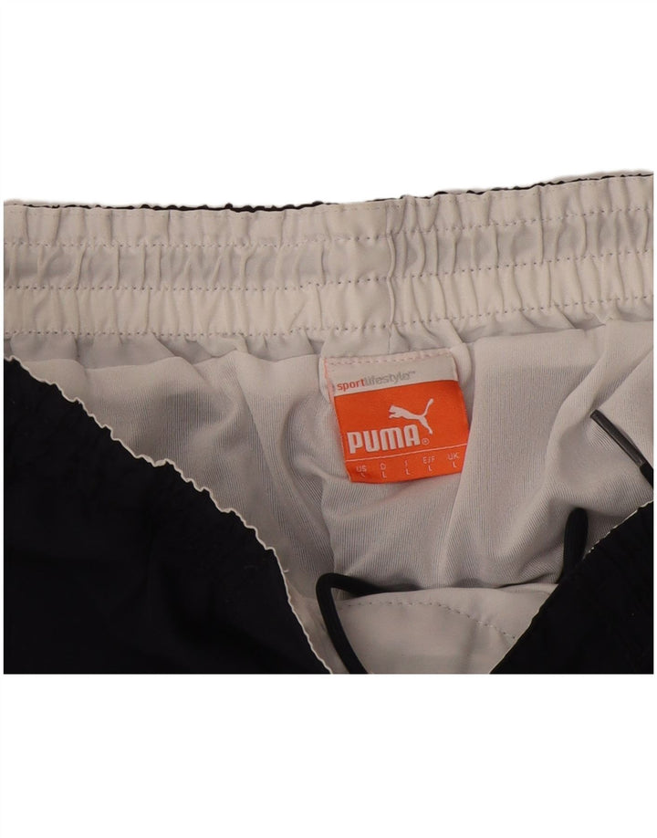 Shorts esportivos masculinos Puma grandes azul marinho