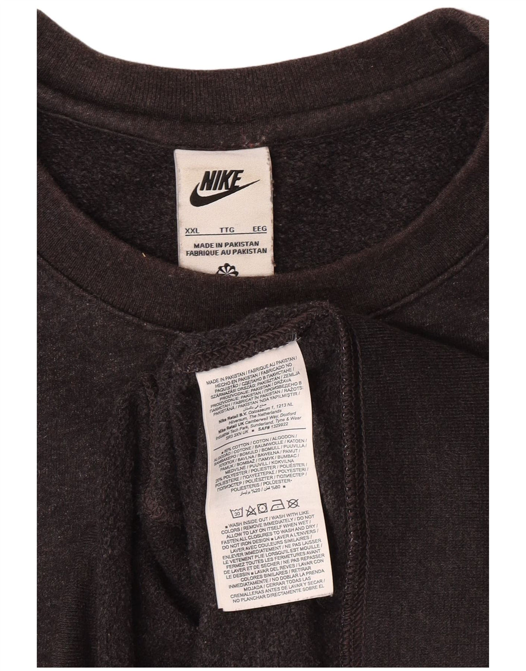 Moletom masculino NIKE Jumper 2XL cinza algodão