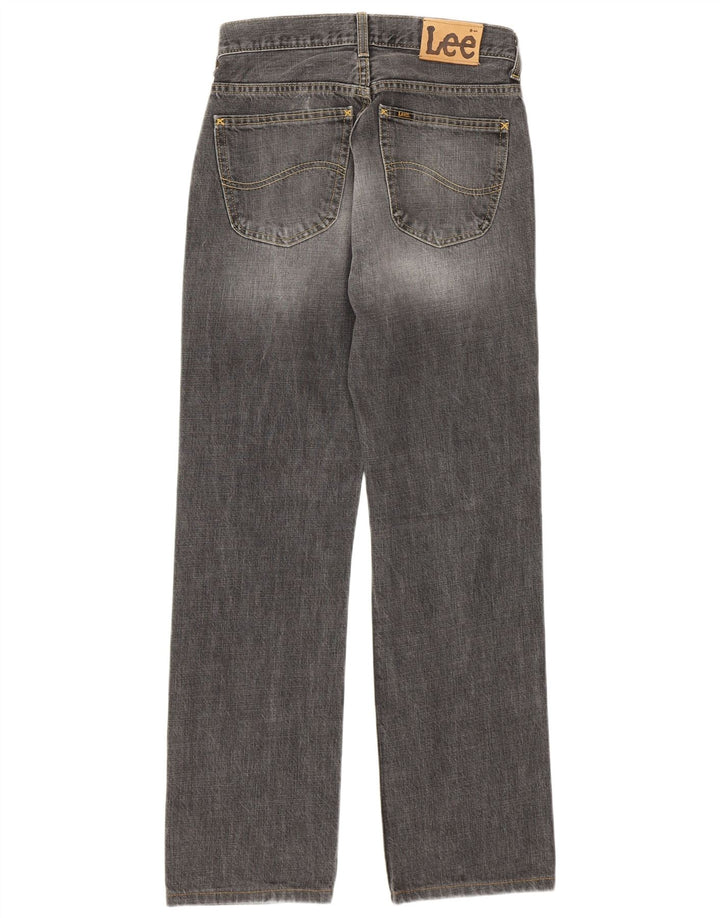 Jeans retos femininos Lee W29 L32 algodão cinza