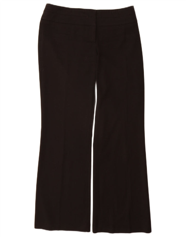 Calças casuais femininas do armazém UK 10 poliéster preto pequeno W28 L30