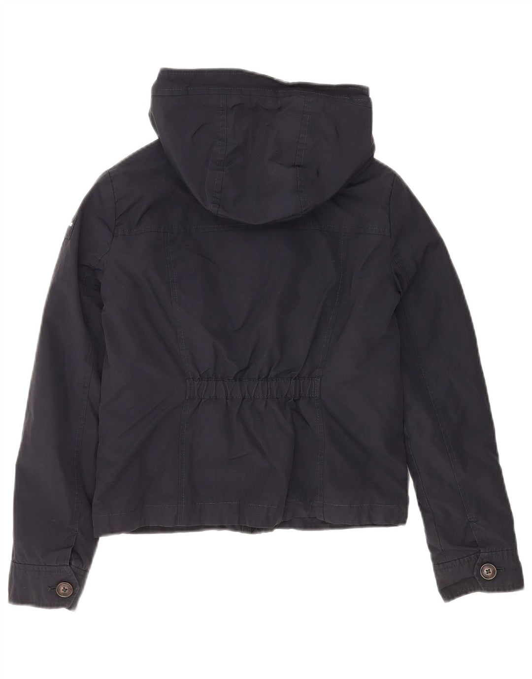 Jaqueta bomber com capuz para meninas ABERCROMBIE & FITCH 11-12 anos grande azul marinho