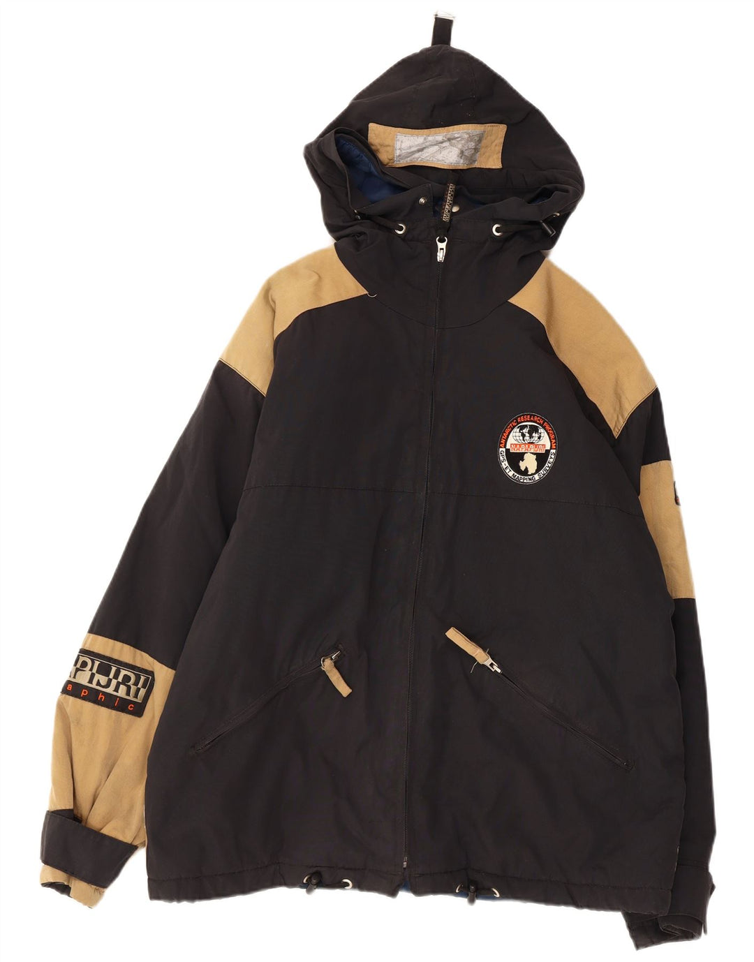 Jaqueta corta-vento masculina NAPAPIJRI UK 38 azul marinho médio