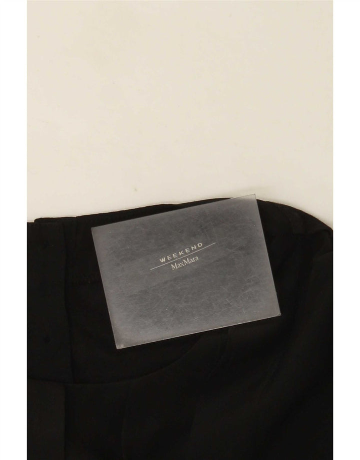 Blusa feminina sem mangas de fim de semana Max Mara Reino Unido 16 grande preta