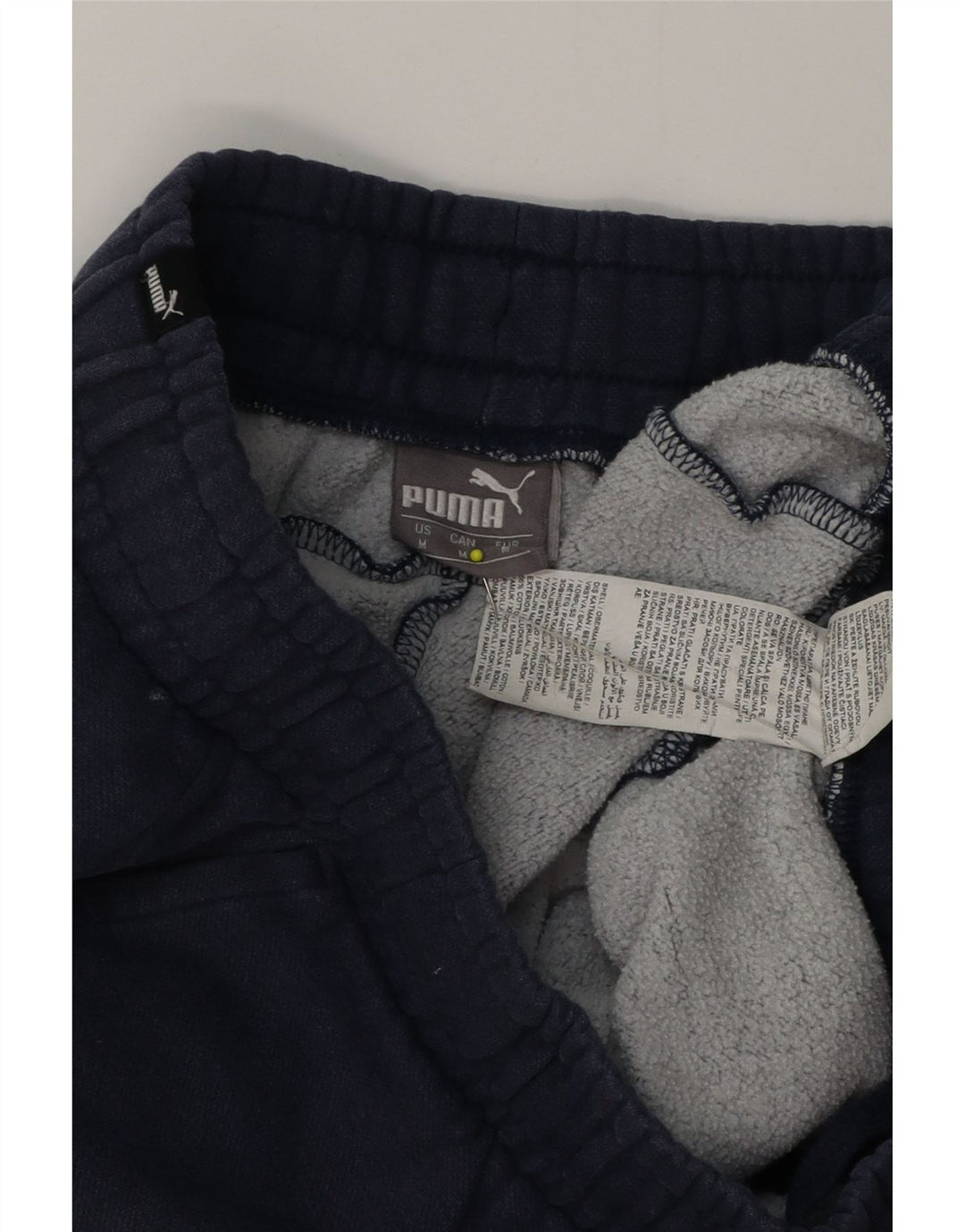 Calça de treino masculina PUMA joggers médio algodão azul marinho
